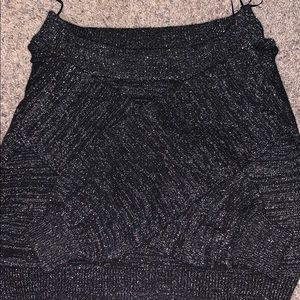 Off the shoulder sparkly sweater